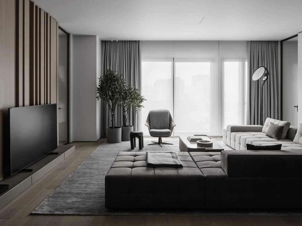 Монохромный интерьер фото