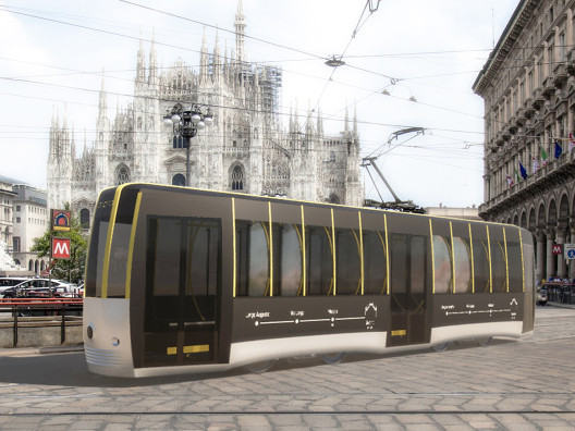 Миланский трамвай по проекту Артуро Тедески
