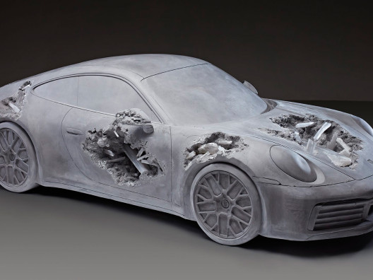 Разрушенный Porsche Дэниела Аршама