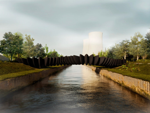 Сумайя Валли: скульптурный пешеходный мост в Бельгии