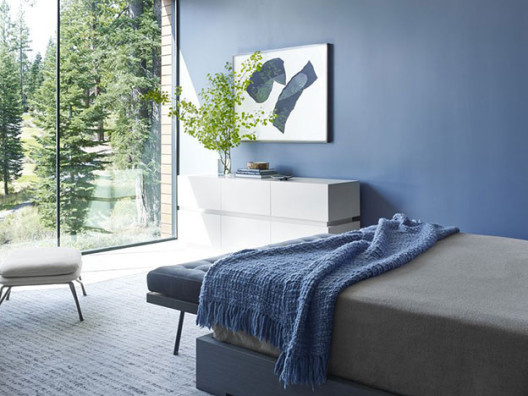 Спальня в синих оттенках: 25 лучших решений