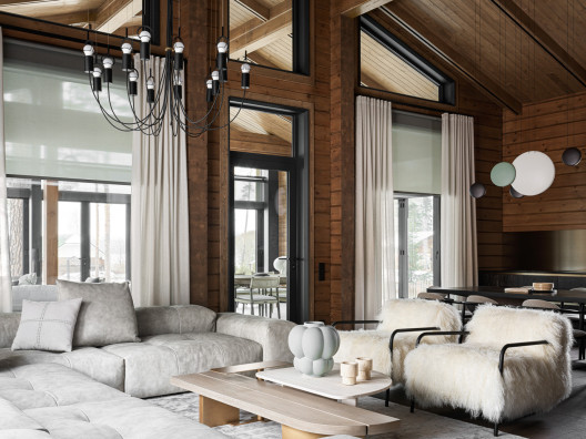 Загородный дом в духе современного шале по проекту Atelier Deco и Елены Пясецкой