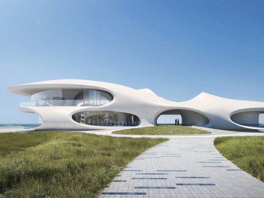 MAD Architects: проект библиотеки на острове Хайнань