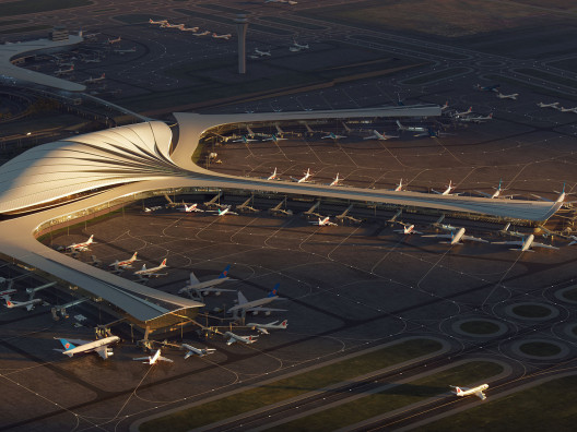 MAD Architects: терминал-перо для аэропорта в Чанчуне
