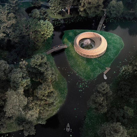 Squareone: проект павильона в датском романтическом саду