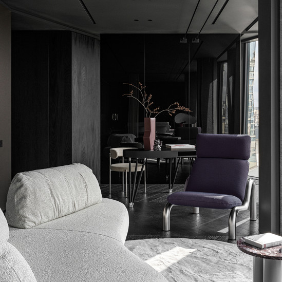 Брутальный минимализм в московской квартире по проекту бюро P+Z interiors