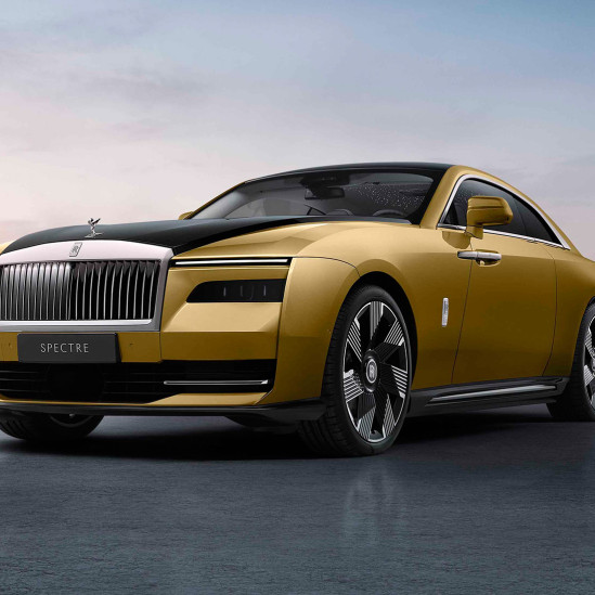 Золотой электромобиль Rolls-Royce