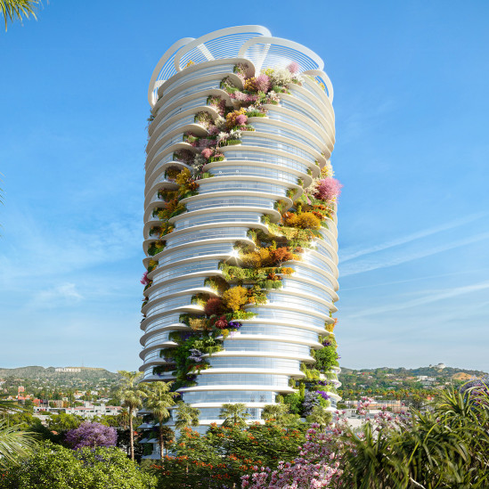 Foster + Partners: проект офисного небоскреба-сада в Голливуде