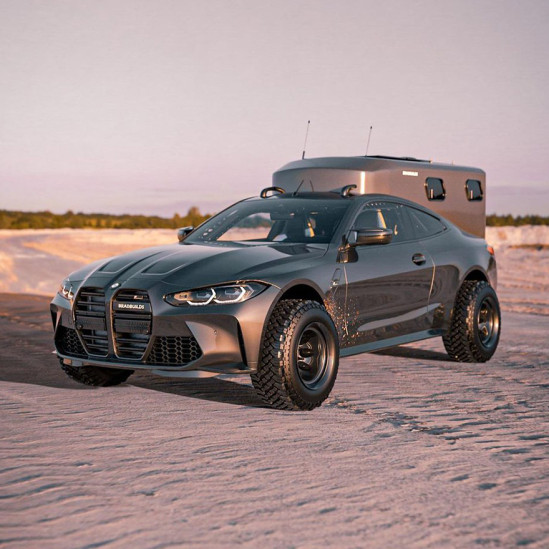 Художник Bradbuilds превратил BMW M4 в дом на колесах