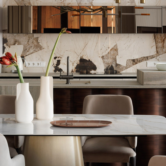 Квартира в терракотовых тонах 106 кв. метров: проект AM | Interior Studio