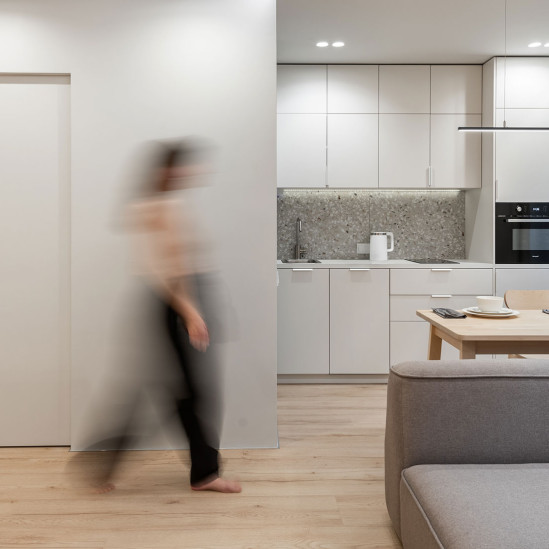 Simple Forms Interiors: функциональная квартира-студия для сдачи в аренду