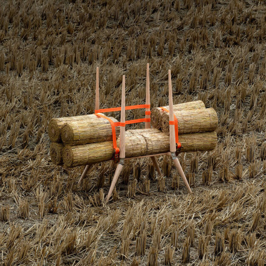 Кресло из соломы, вдохновленное традициями Южной Кореи