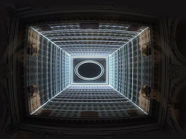 Tetro: цифровое искусство под куполом лионского отеля