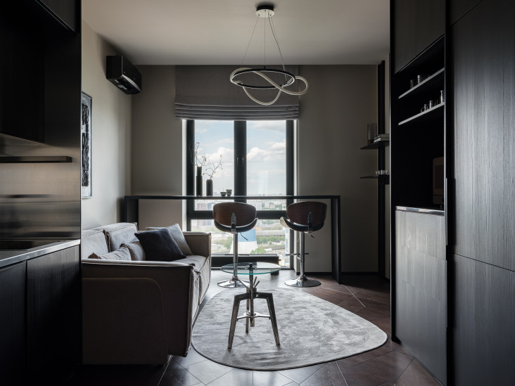 Маленькая квартира для владелицы барбершопа: проект Марии Береговой