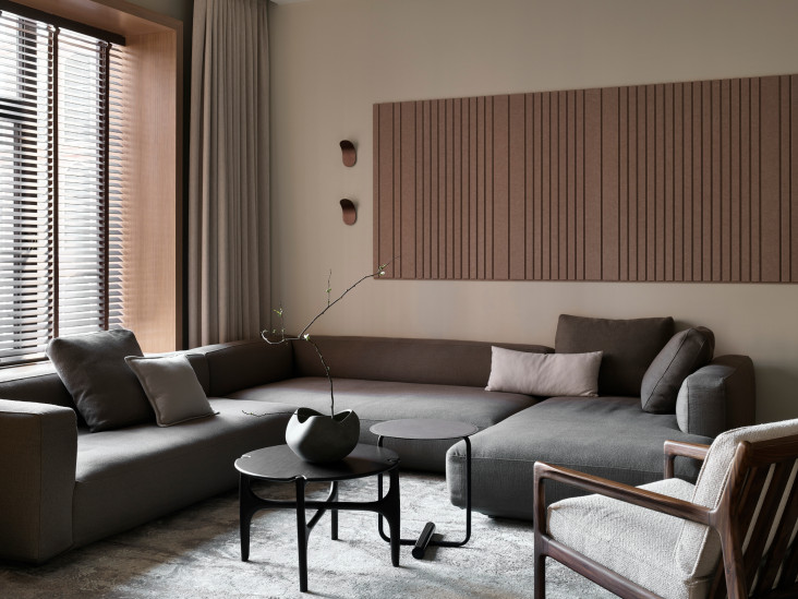 Объединение двух квартир для семьи с тремя детьми: проект Виталины Голубевой