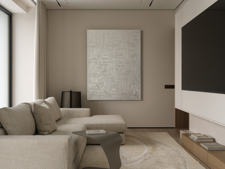 Городская квартира 88 кв. метров в Москве по проекту 4room studio