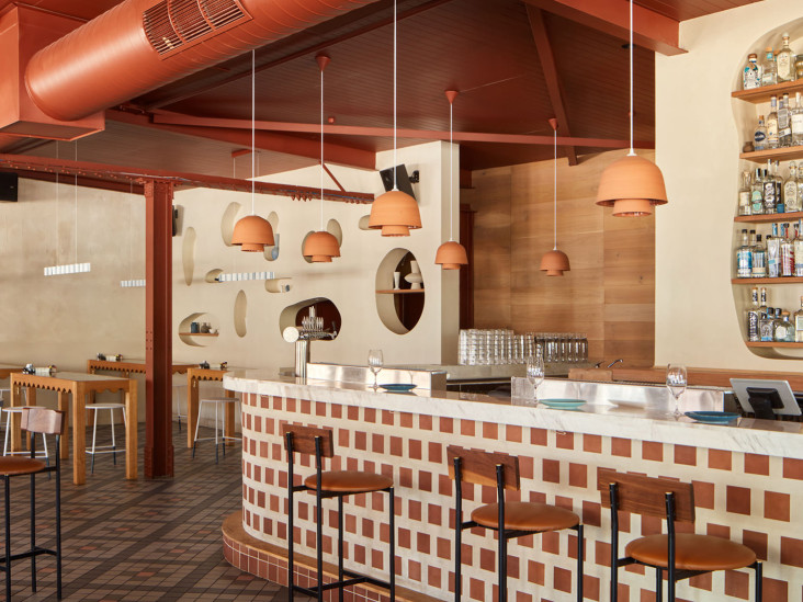 Мексиканское кафе в Перте по проекту Kate Archibald Design