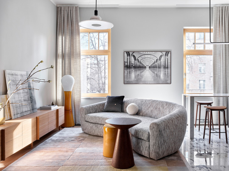 Атмосфера Нью-Йорка в квартире на Малой Грузинской: проект Begicheva Design