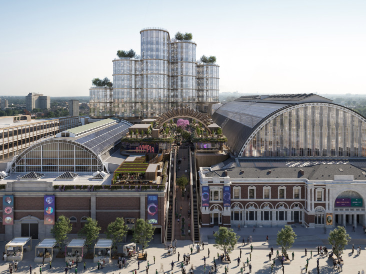 Heatherwick Studio реконструируют исторический комплекс Olympia в Лондоне