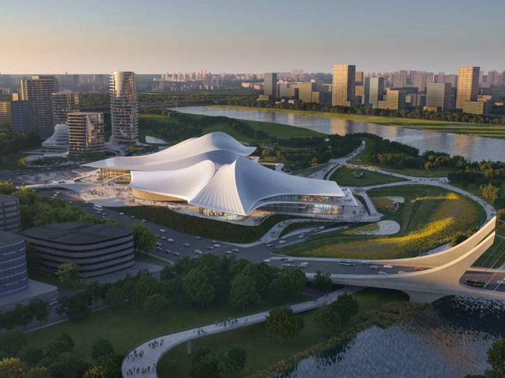 Zaha Hadid Architects: культурный центр в Шаосине