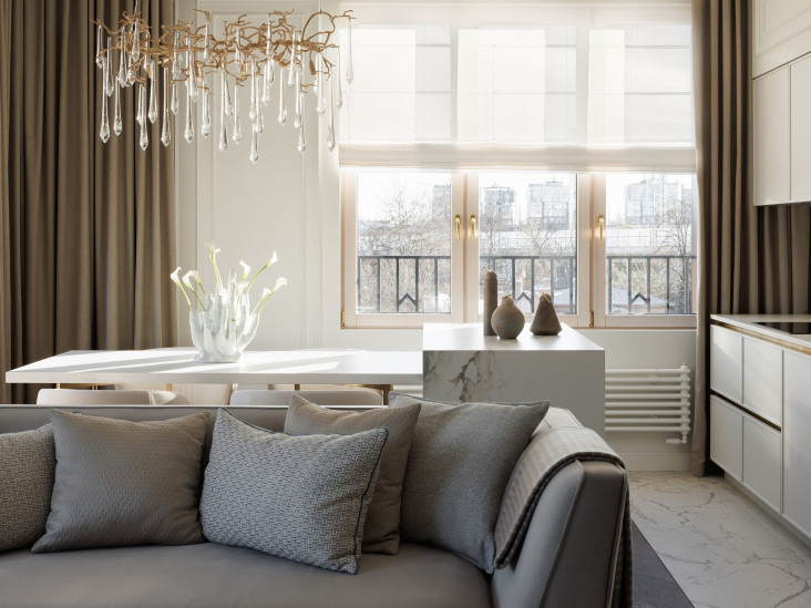 Белая квартира в Петербурге: проект Мадины Богатыревой