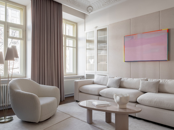 Светлая квартира в бывшем доходном доме в Москве: проект Анны Макеевой