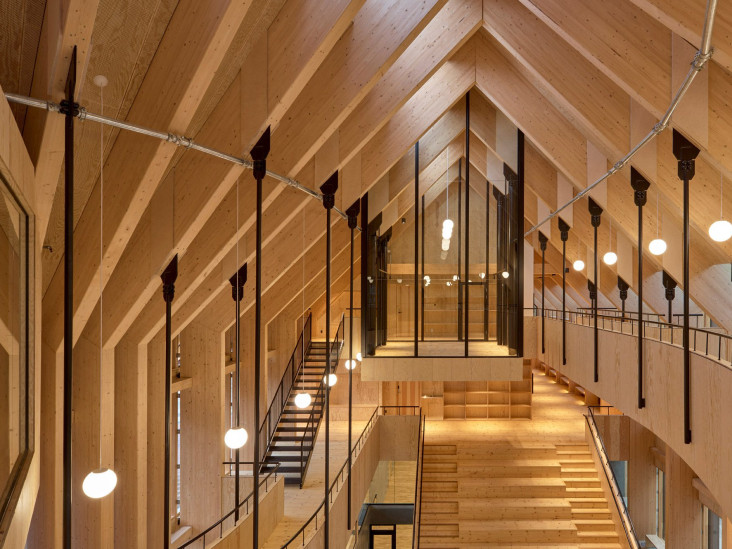 Деревянный центр лечения диабета в Копенгагене от бюро Dorte Mandrup