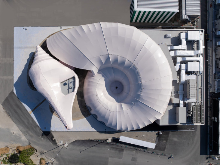 Павильон в виде раковины на Expo 2025 в Осаке