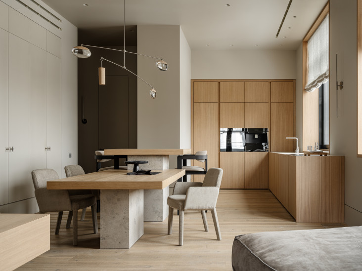 Квартира с безмятежным настроением для семьи с тремя детьми: проект Екатерины Гафиной и Юлии Никулиной