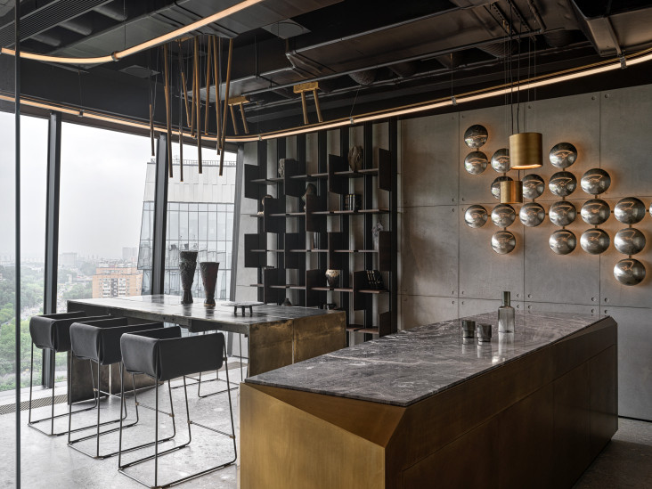 Брутальный интерьер офиса в Москве по проекту Милы Узиковой