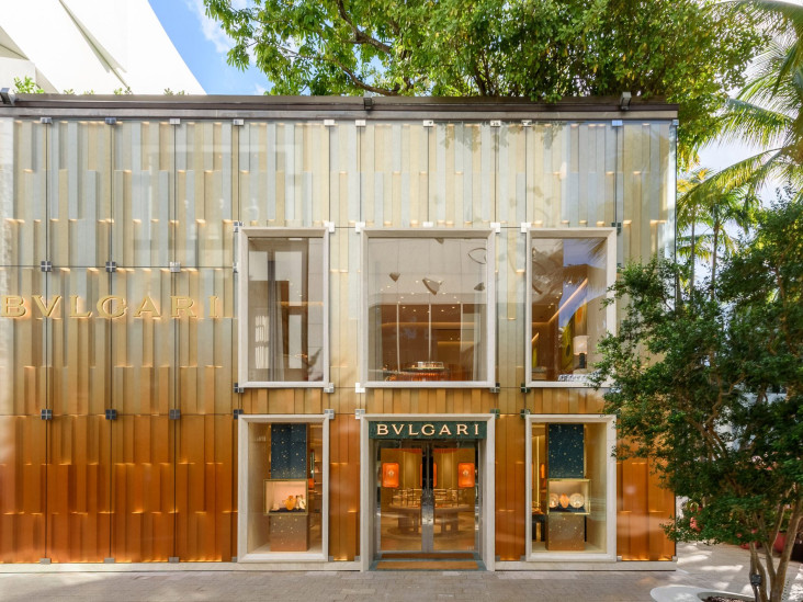 В цветах заката: новый бутик Bvlgari в Майами