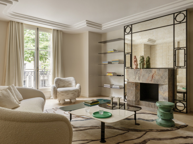 Элегантная квартира на Марсовом поле в Париже: проект Le Berre Vevaud
