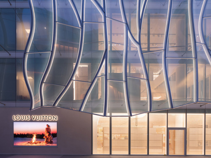 Флагманский бутик Louis Vuitton в Пекине: проект Jun Aoki & Associates