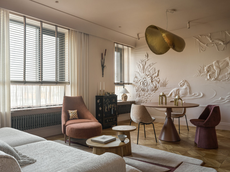 Квартира дизайнера Сержа Махова в московской новостройке