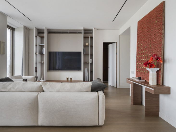 Бежевая квартира для семьи из трех человек: проект Виктории Вольвач