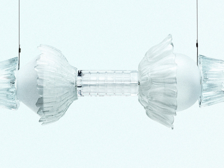 Коллекция светильников Buké из старой стеклянной посуды