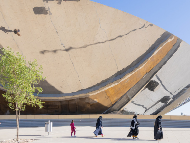 Snøhetta: станция метро в Эр-Рияде с зеркальным куполом