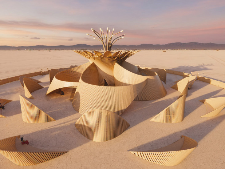 Burning Man 2026: «Храм луны» по проекту Джеймса Гверцмана