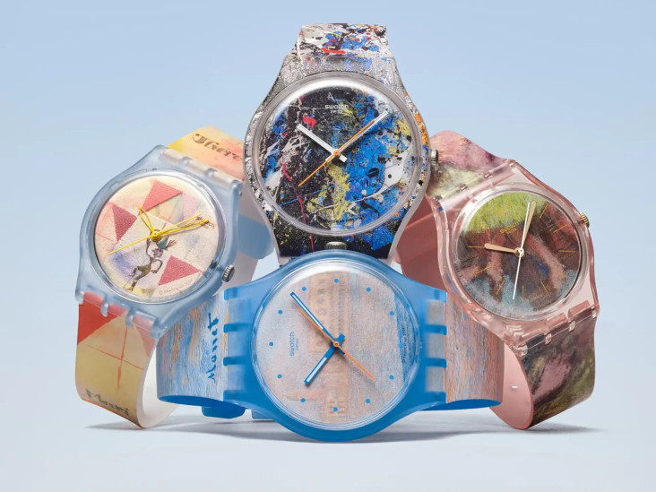 Коллаборация Swatch X Guggenheim: часы, вдохновленные работами художников