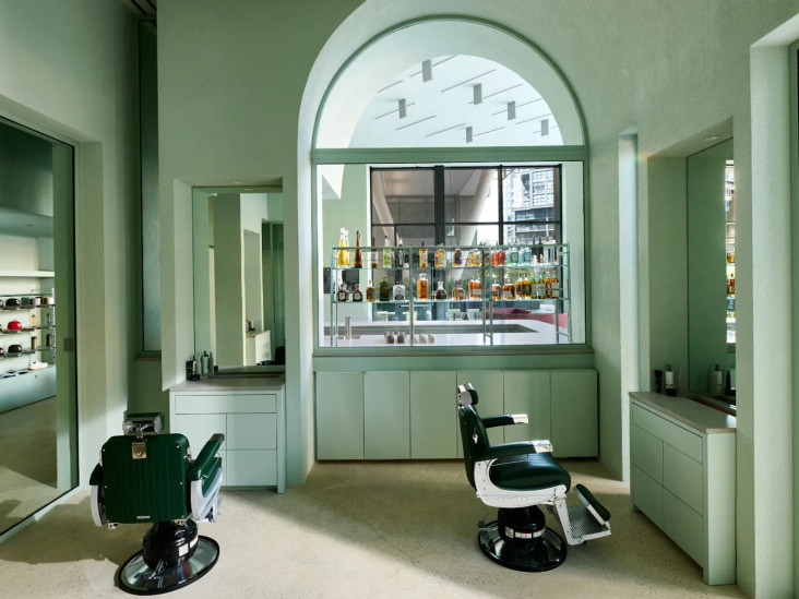 Парикмахерская с секретным клубом в Вашингтоне: проект INC Architecture & Design
