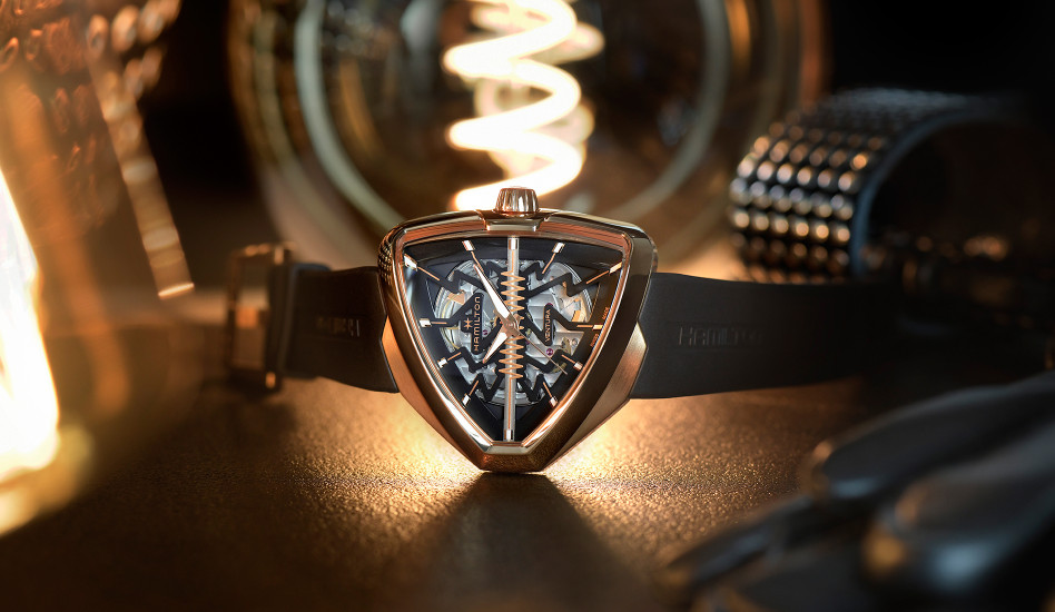 Футуристические часы Ventura Elvis80 Skeleton