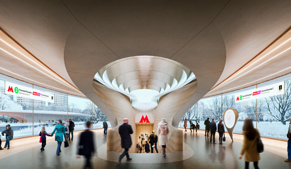 Бюро Захи Хадид спроектирует станцию метро в Москве