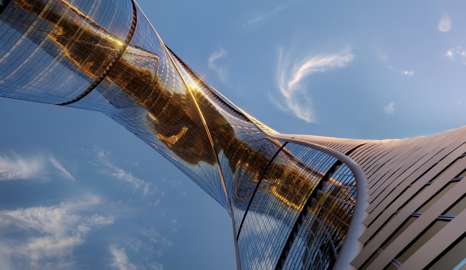 Башня по проекту Сергея Кузнецова с самым высотным парком Европы