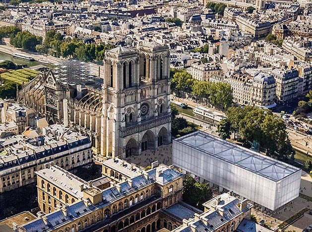 Gensler: павильон для собора Парижской богоматери