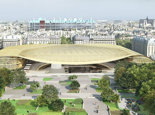 Открытие Les Halles: золотая крыша над «чревом Парижа»