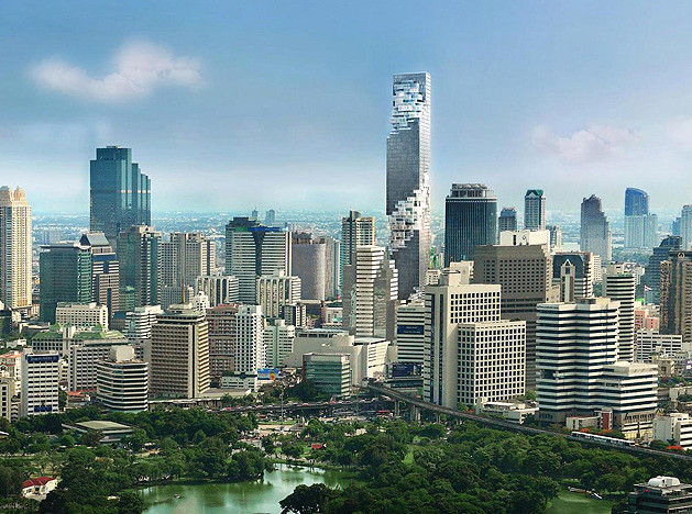 Оле Шерен (Ole Scheeren): струящийся небоскреб в Бангкоке