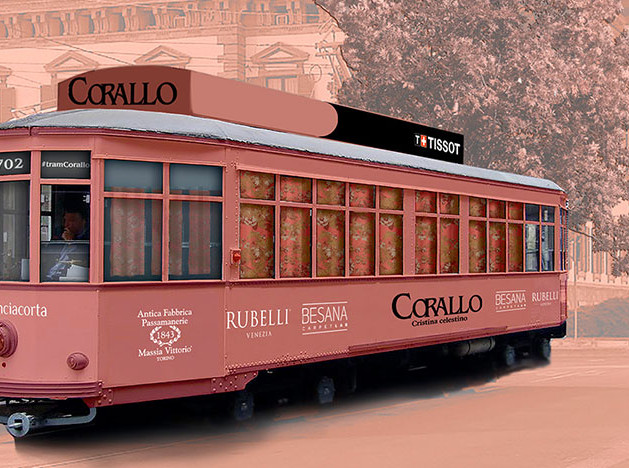 Кристина Челестино для Rubelli: трамвай Corallo