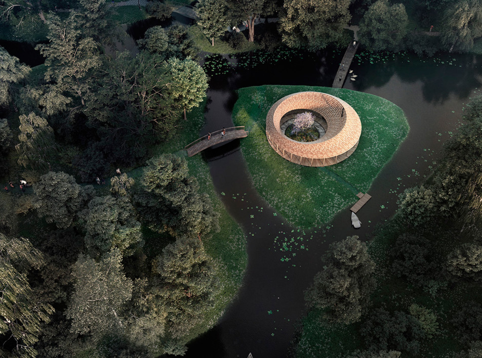 Squareone: проект павильона в датском романтическом саду