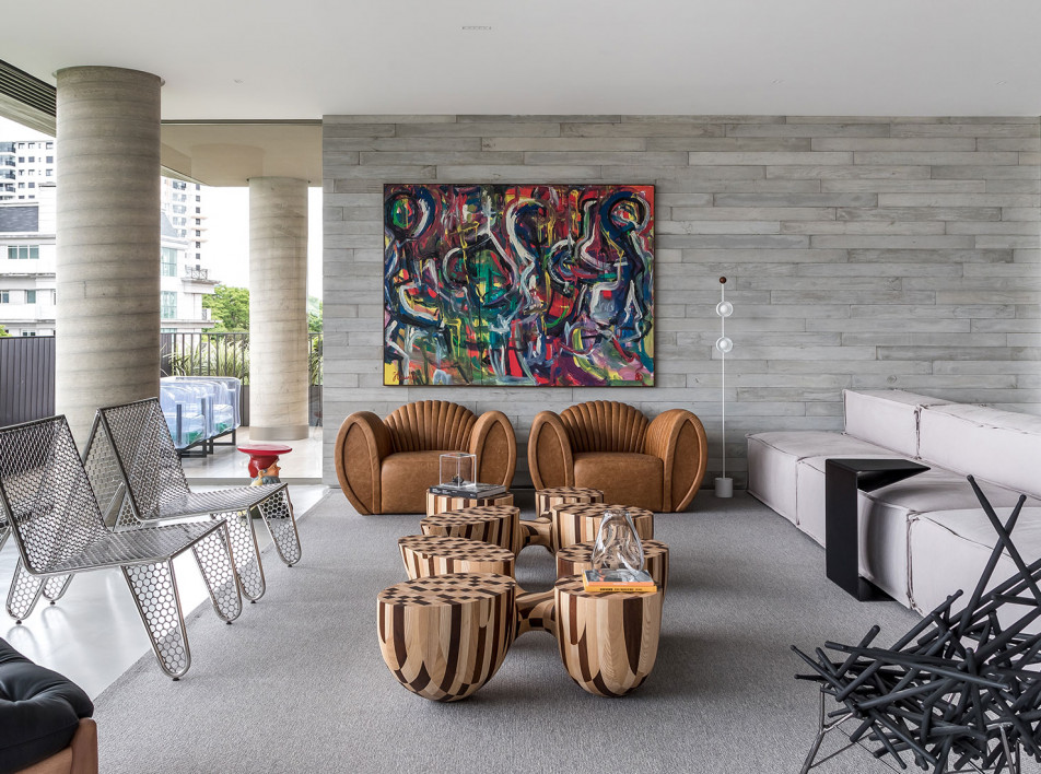 Giuliano Marchiorato Studio: просторная квартира с бразильским дизайном