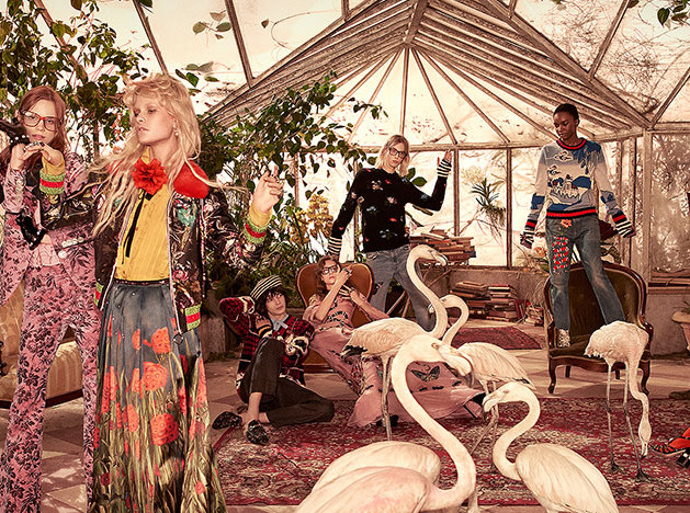 Gucci pre-fall 2016: райский сад Алессандро Микеле
